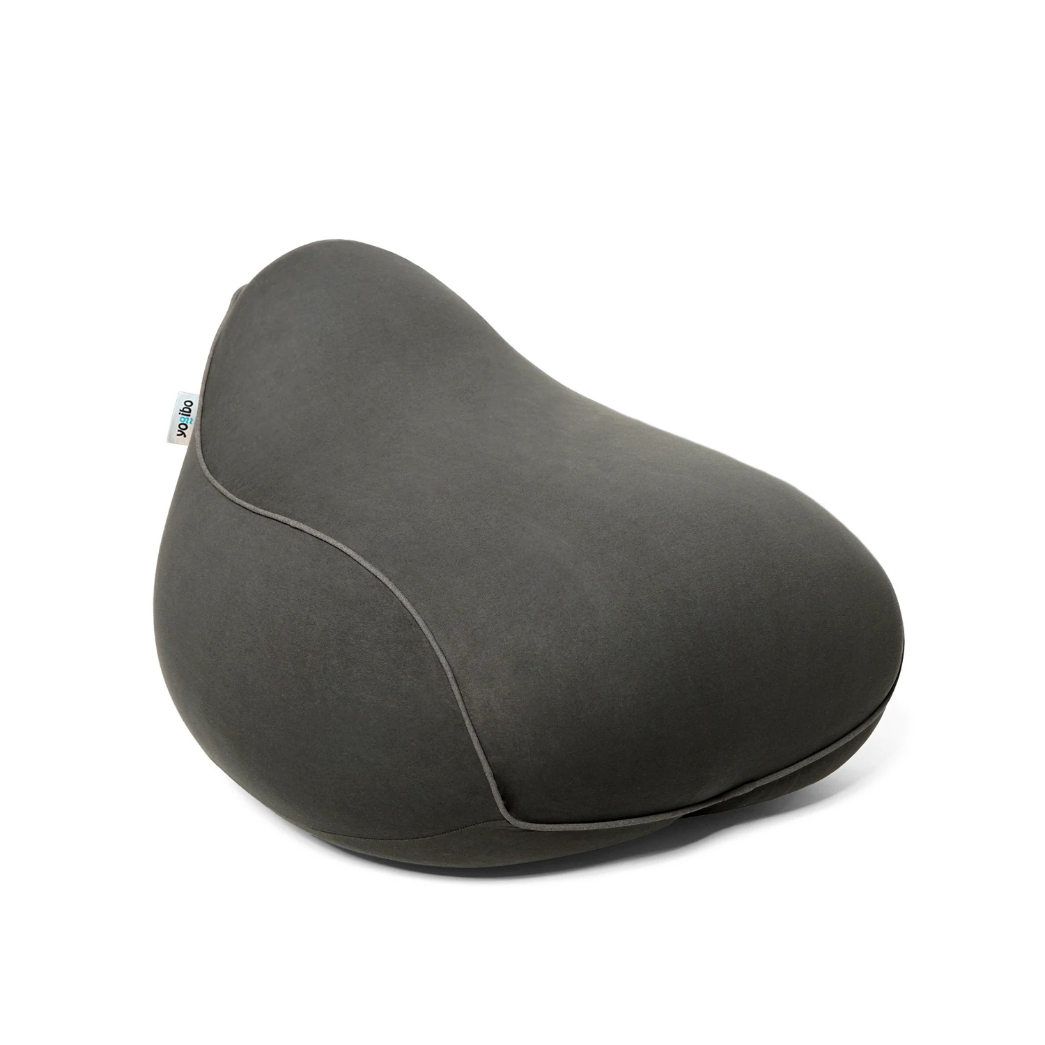 Dark gray Yogibo Lounger with a raised back